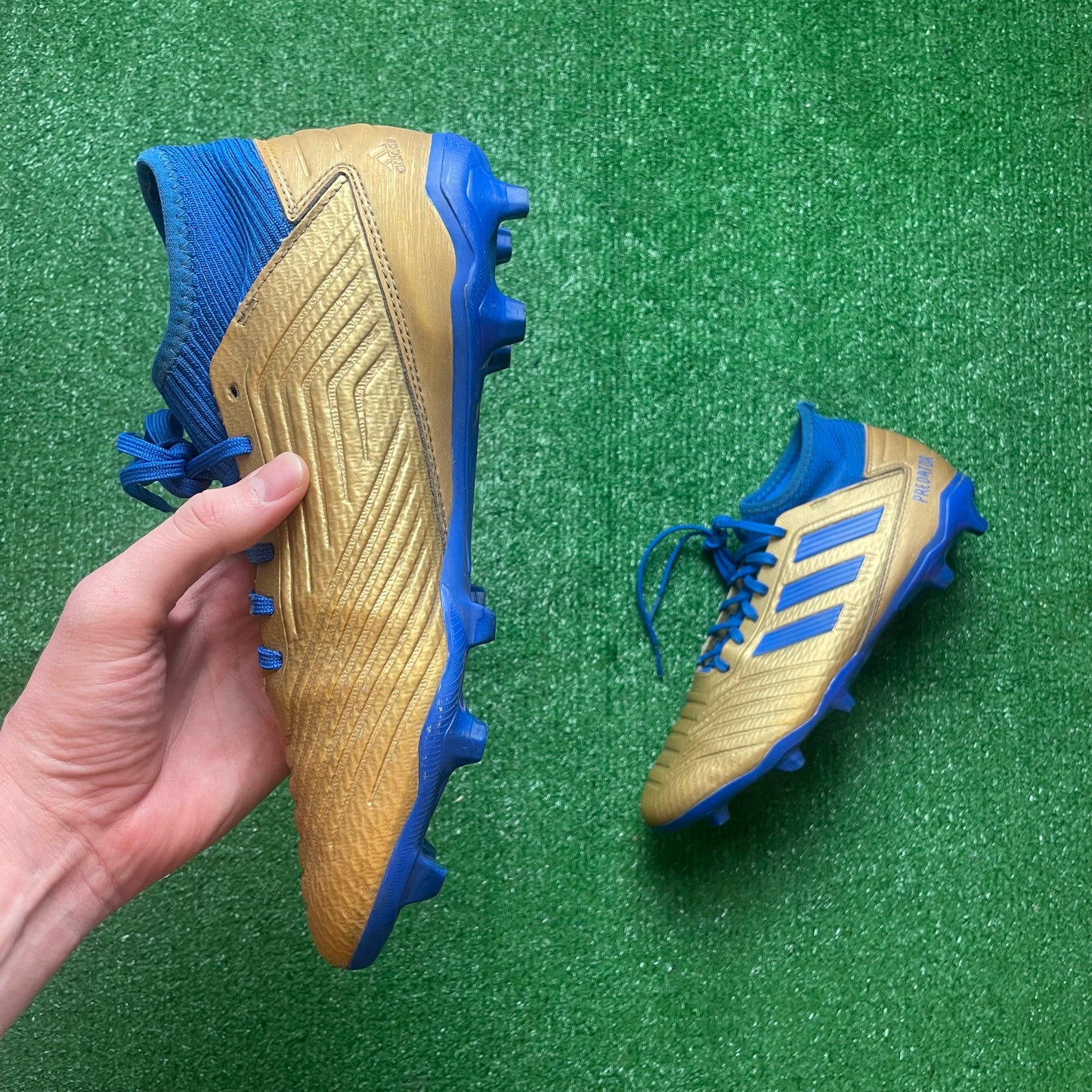 Adidas Predator 19.3 Gold FG Football Boots (Pre-Loved) - Size UK 9.5