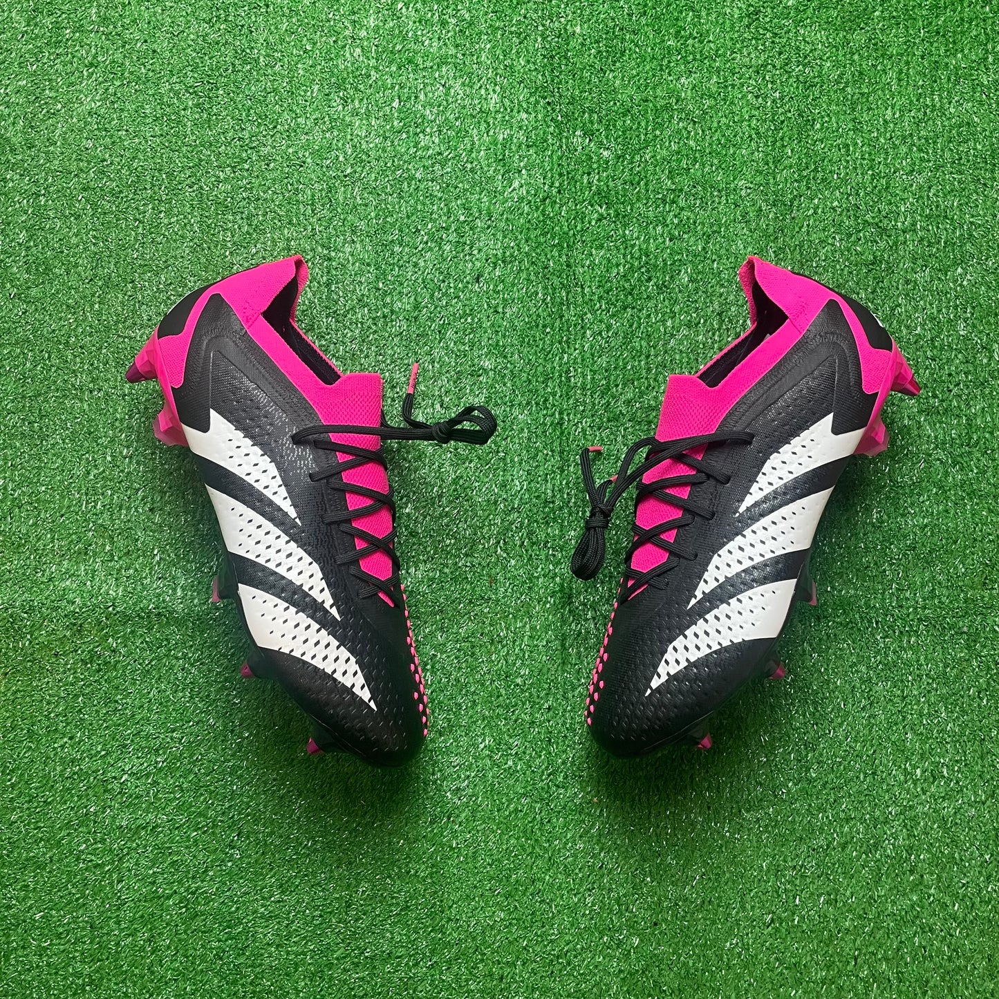 Adidas Predator Accuracy.1 L Black/Pink SG Football Boots (Brand New) - Size UK 8.5