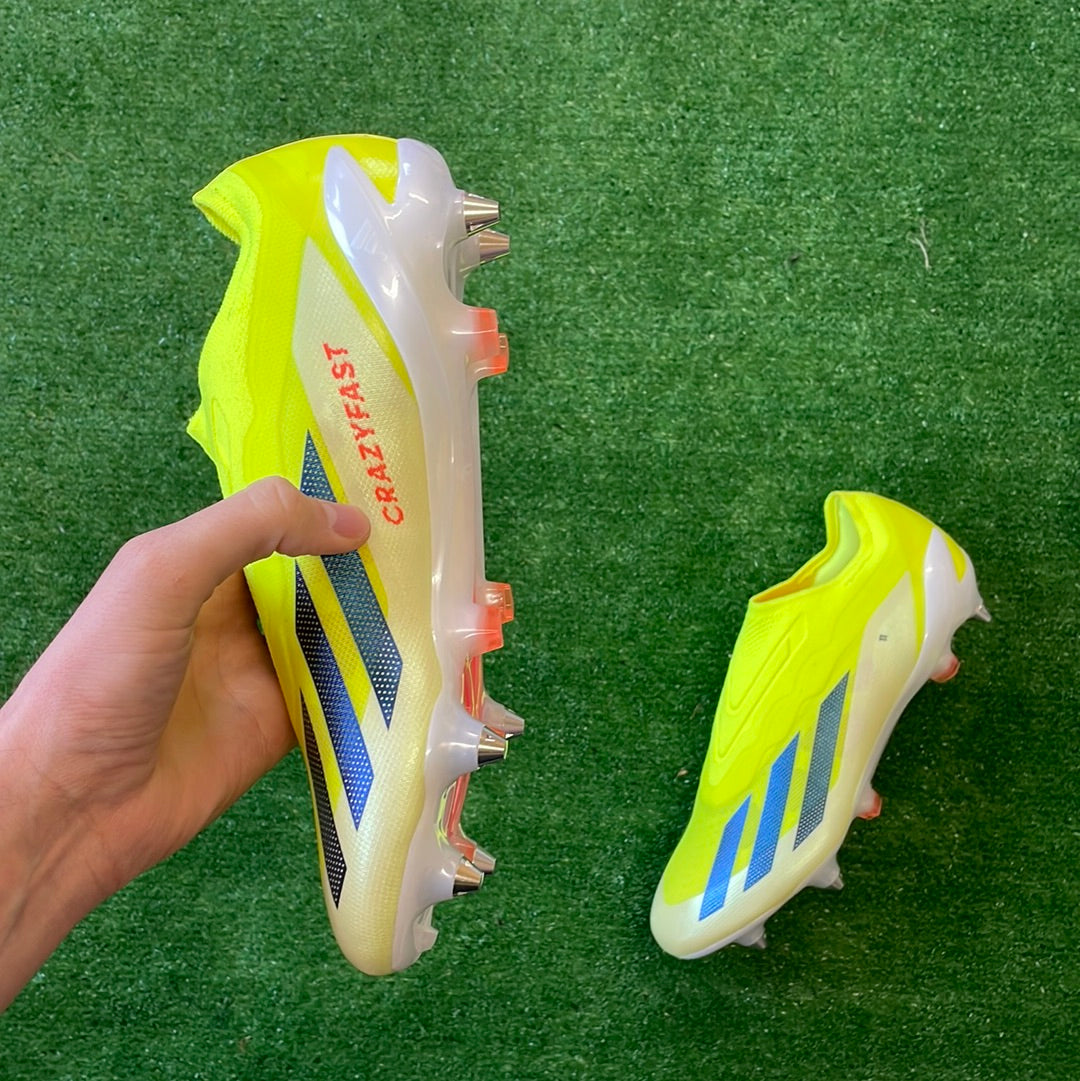 Adidas X Crazyfast Elite Laceless Yellow SG Football Boots Brand New The Boot Cycle