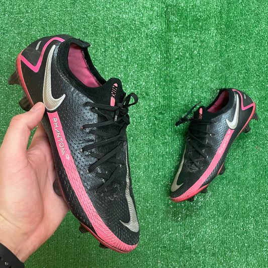 Nike Phantom GT Elite Black/Pink FG Football Boots (Pre-Loved) - Size UK 8